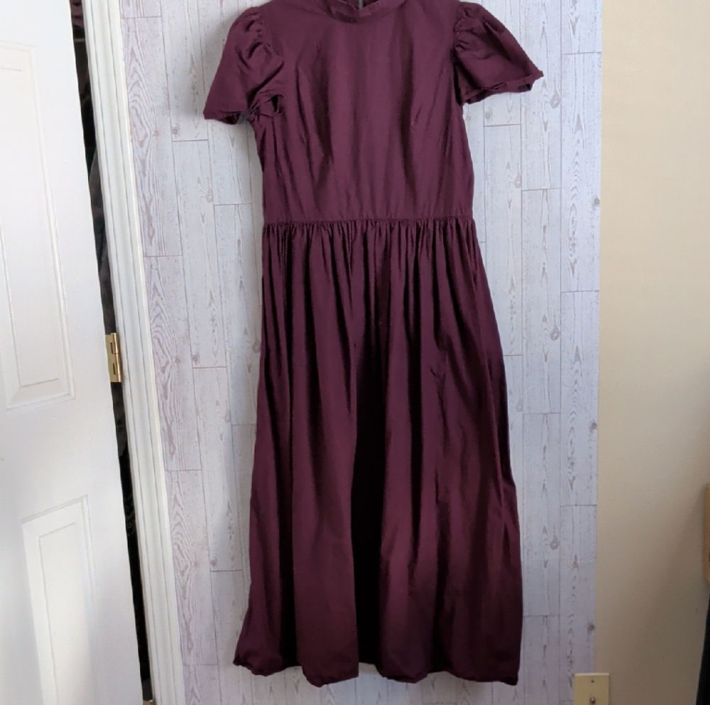 RHODE Midi Dress in Deep Purple